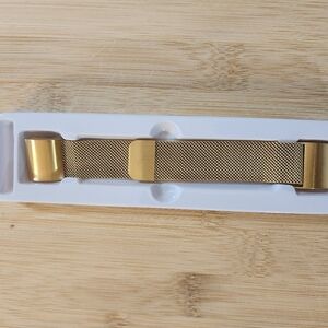 Fitbit Charge 2 Watch Band Metal Gold Mesh Unisex Adjustable Small Large